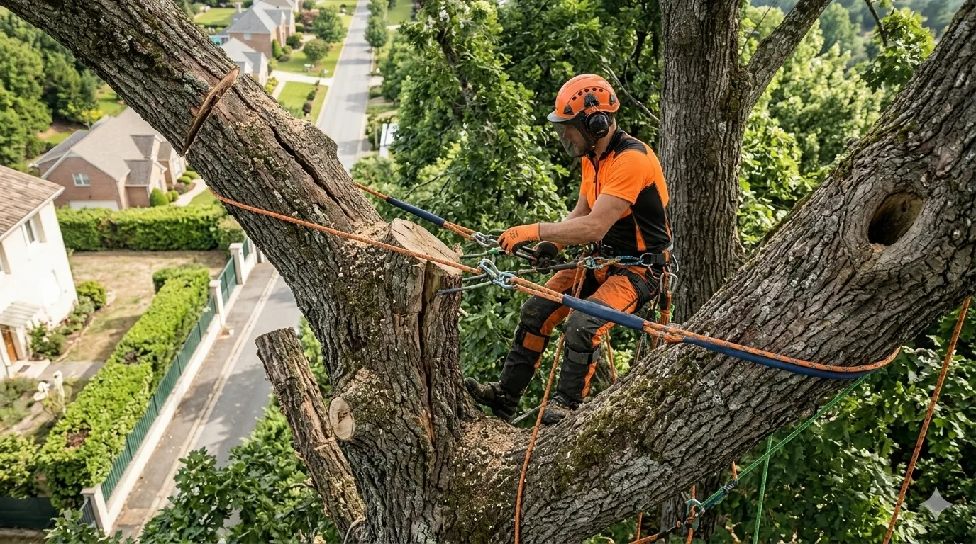 Haubanage et soins des arbres fragilisés à Nice